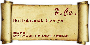 Hellebrandt Csongor névjegykártya